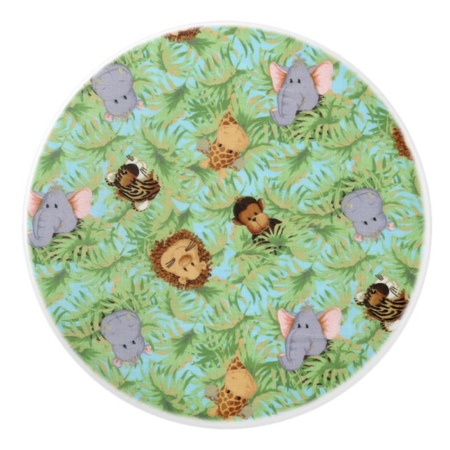 Jungle Friends Keramikknauf (Vorderseite)