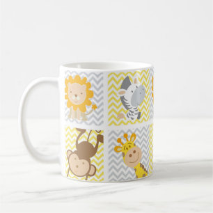 Jungle Friends Pattern Kaffeetasse