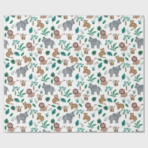 Jungle-Geburtstagsgeschenk-Wrap des Kindes Geschenkpapier