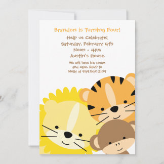 Jungle Geburtstagsparty Einladung