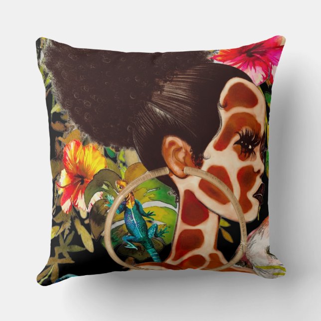 Jungle Girl Pillow Kissen (Rückseite)