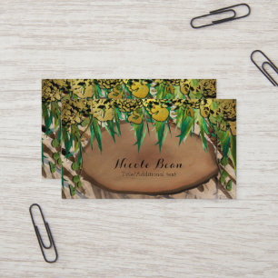 JUNGLE Gold Glam Animal Print Eleganter Chic Visitenkarte