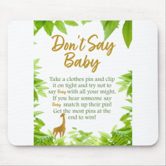 Jungle Gold Theme Sage Baby nicht Mousepad