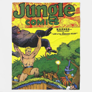 Jungle Gorilla's Lair Vintage Comicen Fleecedecke