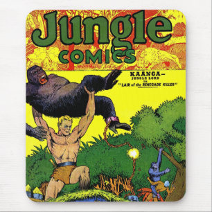 Jungle Gorilla's Lair Vintage Comicen Mousepad