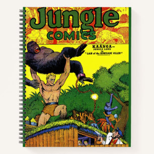 Jungle Gorilla's Lair Vintage Comicen Notizbuch