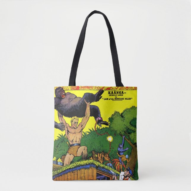 Jungle Gorilla's Lair Vintage Comicen Tasche (Vorderseite)