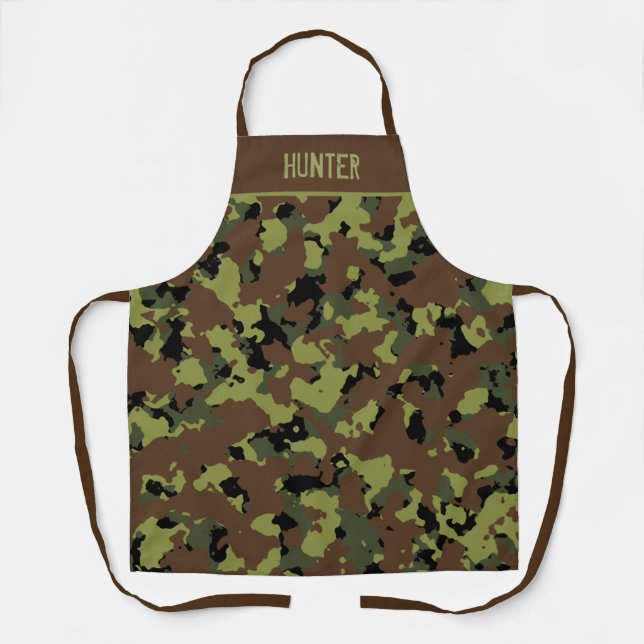 Jungle Green Camouflage Custom Schürze (Vorderseite)