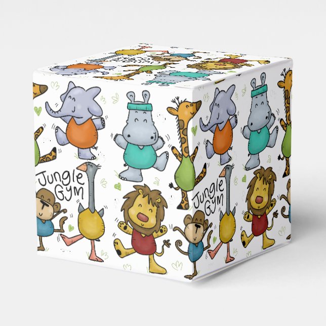 Jungle Gym trainieren Tiere Geschenkschachtel (Vorderseite)