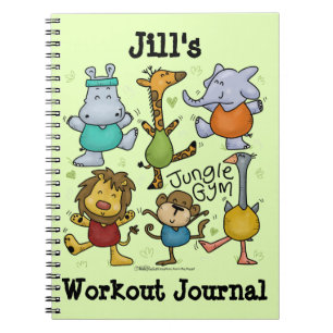Jungle Gym trainieren Tiere Notizblock