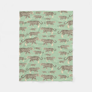 Jungle Jaguar Tiermuster Fleecedecke