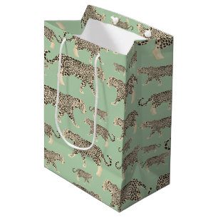 Jungle Jaguar Tiermuster Mittlere Geschenktüte