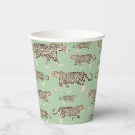 Jungle Jaguar Tiermuster Pappbecher