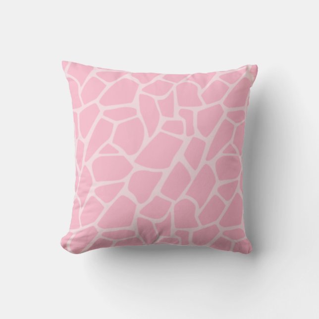 Jungle Jill Giraffe Pink Muster dekorative Pillow Kissen (Vorderseite)