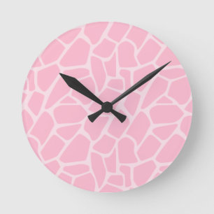 Jungle Jill Giraffe rose Motif Horloge