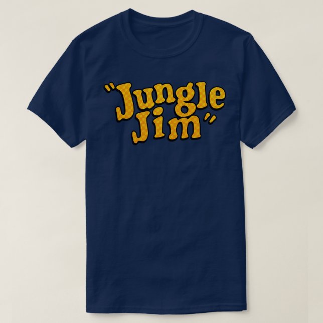 Jungle Jim Retro 70er Drag Racer T-Shirt (Design vorne)