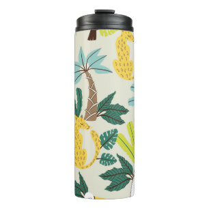Jungle Joy: Cartoon Animal Fun Thermosbecher