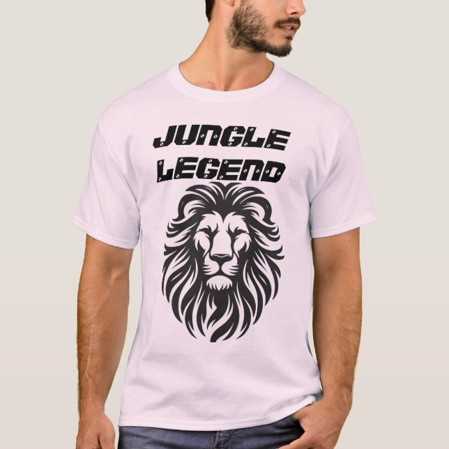 Jungle Legend - Bold Lion T-Shirt T - Shirt (Vorderseite)