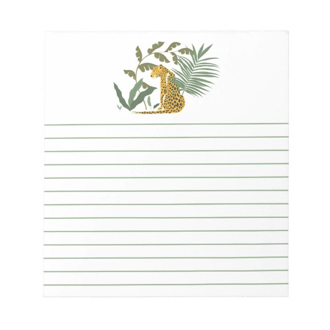 Jungle Leopard Notizblock (Vorderseite)