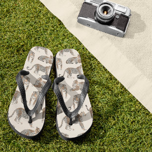Jungle Leopard Wildtier Muster Flip Flops
