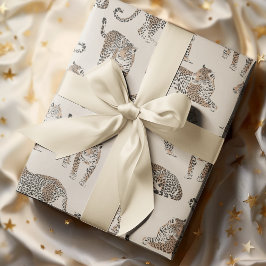 Jungle Leopard Wildtier Muster Geschenkpapier