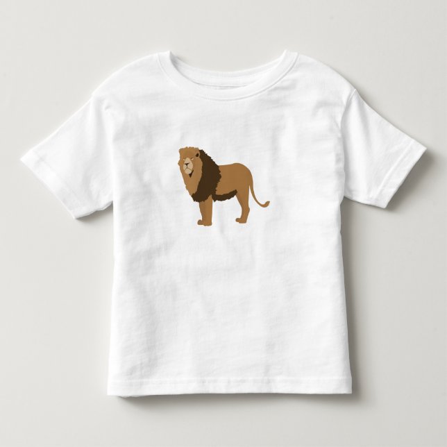 Jungle Lion Animal Illustration Kleinkind T-shirt (Vorderseite)