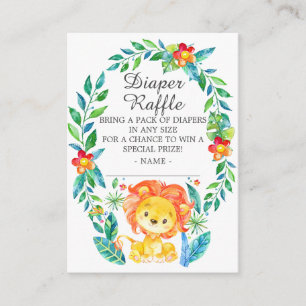 Jungle Lion Baby Duschdusche Windelwanne Begleitkarte