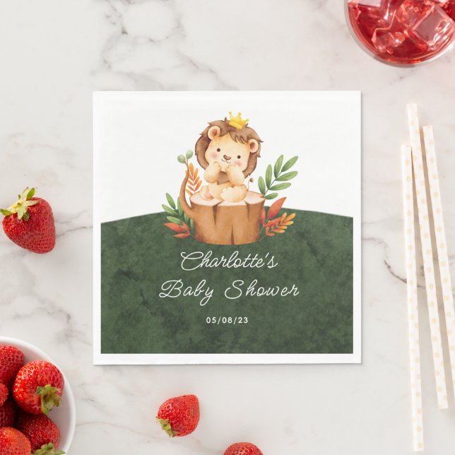 Jungle Lion Baby Duschpapier Napkins Serviette (Beispiel)