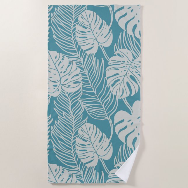 Jungle luxe - tropical pattern strandtuch (Vorderseite)