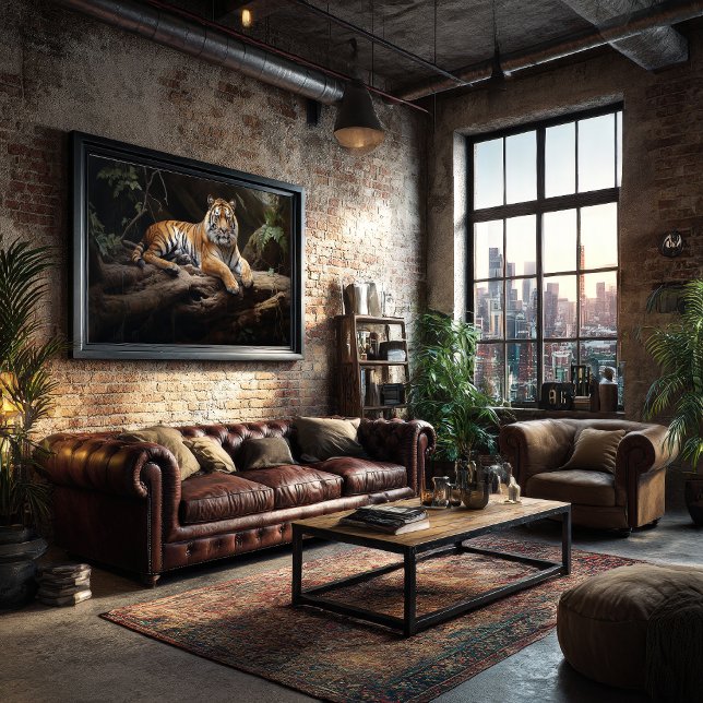 Jungle Monarch: Tiger Portrait Poster (Von Creator hochgeladen)