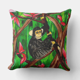 Jungle Monkey Outdoor Pillow Kissen Für Draußen