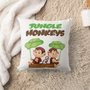JUNGLE MONKEYS KISSEN