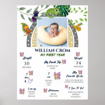 Jungle Over the Rainbow 1. Year Meilenstein Poster