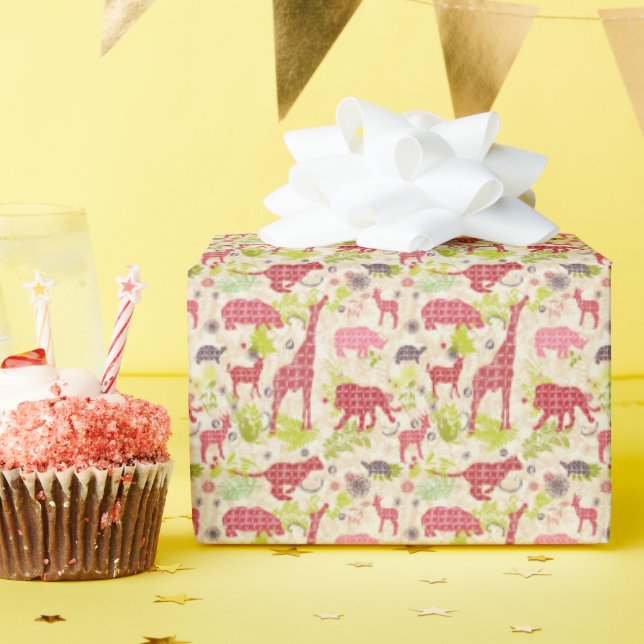 Jungle Paradise Geschenkpapier (Geburtstagsparty)