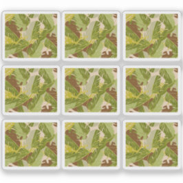 Jungle Pflanze Muster Handgezeichnetes Set Sticker