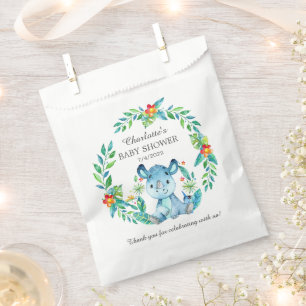 Jungle Rhino Baby shower Favoriser les sacs