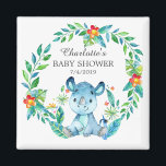 Jungle Rhino Baby Shower Fevor Magnet<br><div class="desc">Niedlicher Dschungelrhinomagnet für eine Babydusche. Ändern Sie den Hintergrund, indem Sie auf Anpassen und verwenden Sie unsere Farbauswahl!. Matching Artikel in unserem Shop erhältlich.</div>