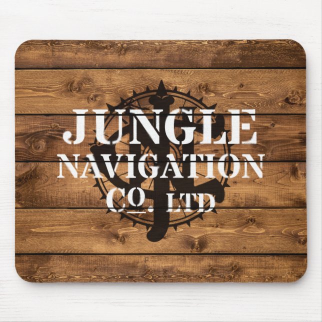 Jungle River Crate Stencil Mousepad (Vorne)