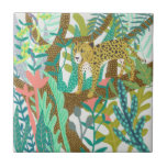 Jungle Roar - Cheetah Fliese<br><div class="desc">Jungle Roar I von Chariklia Zarris. Genießen Sie die entspannte Geparden inmitten der Dschungelwelt.| 140723GG</div>