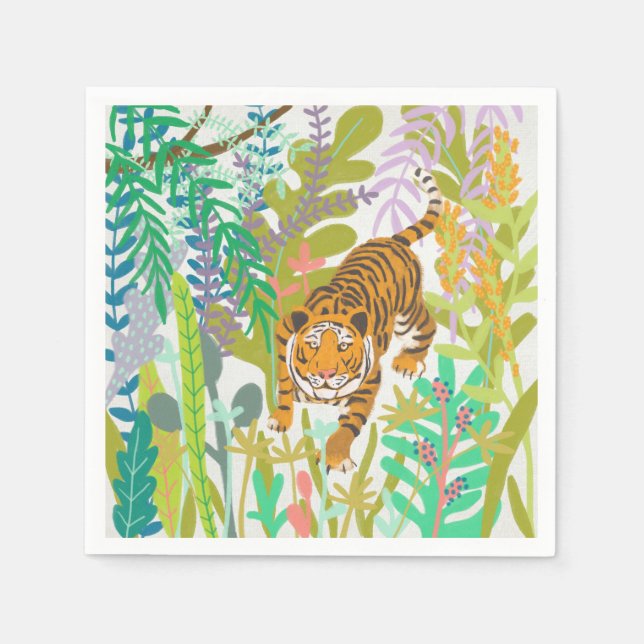 Jungle Roar - Tiger Serviette (Vorderseite)