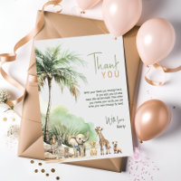 Jungle Safari Animals Vertikaler Kindergeburtstag