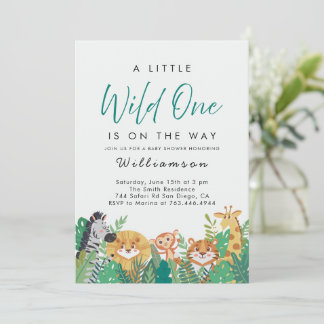 Jungle Safari Baby Dusche Einladung