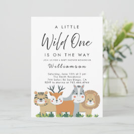 Jungle Safari Baby Dusche Einladung