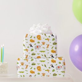 Jungle Safari Baby Dusche Geschenkpapier