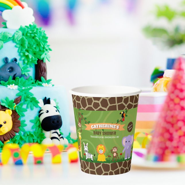 Jungle Safari Baby Dusche Pappbecher (Von Creator hochgeladen)