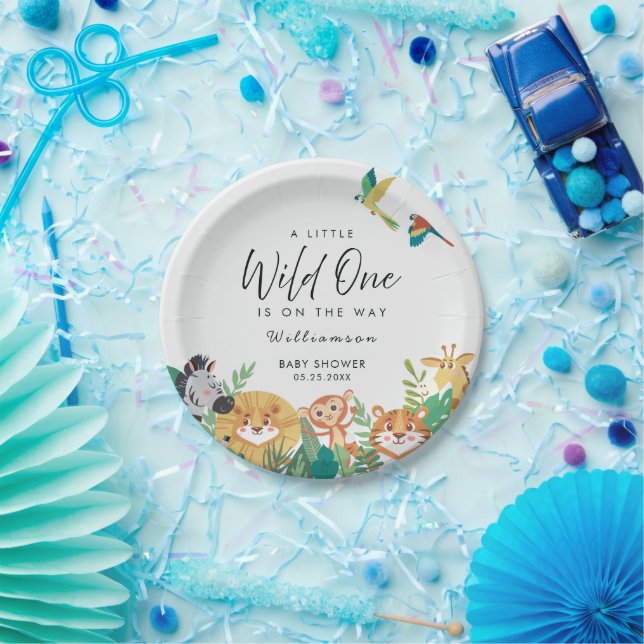 Jungle Safari Baby Dusche Pappteller (Party)