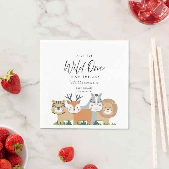 Jungle Safari Baby Dusche Serviette (Beispiel)