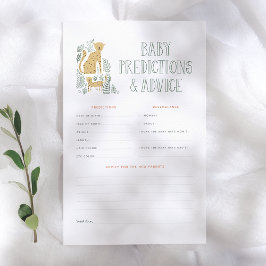 Jungle Safari Baby Predictions & Advice Game