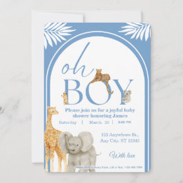 Jungle Safari Baby Shower Invitation Einladung