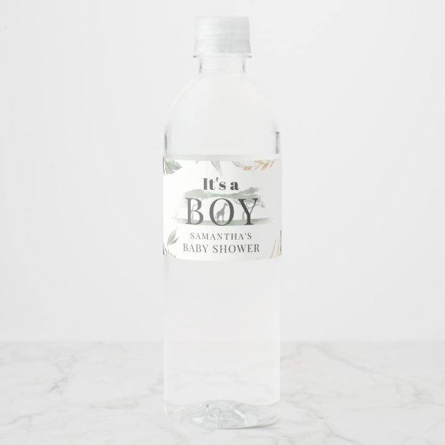 Jungle Safari Botanical Boy Baby Dusche (Vorderseite)